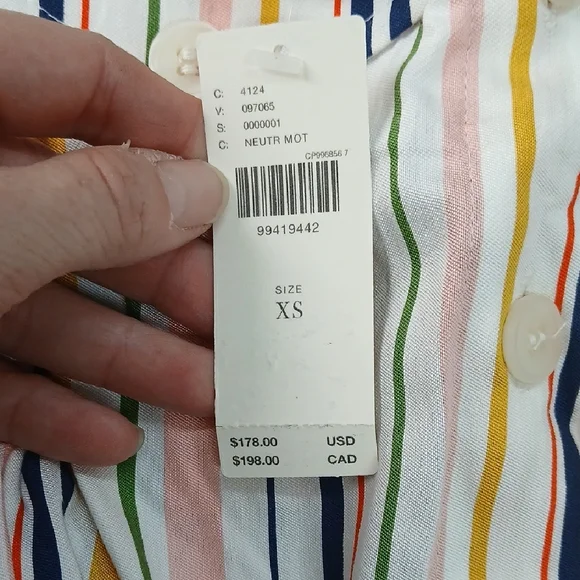 NWT Maeve Easy Sleeveless Shirting Jumpsuit Size XS - Picture 7 of 9